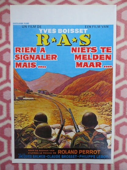 RAS / Nothing to report BELGIUM (21"x14") POSTER JACQUES BALMER 1973 Movie posters
