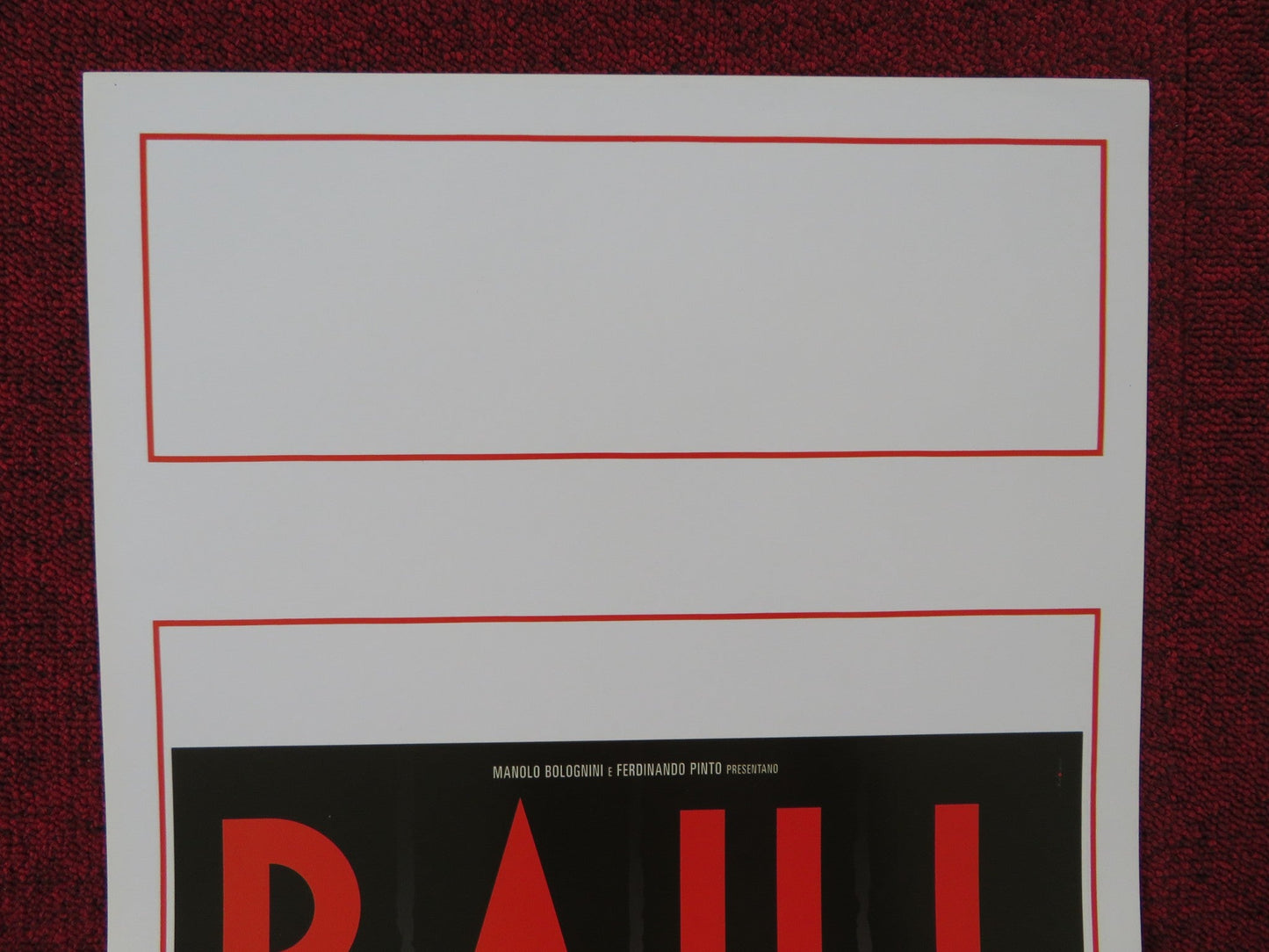 RAUL - DIRITTO DI UCCIDERE ITALIAN LOCANDINA POSTER STEFANO DIONISI 2005 Rendezvous Cinema Movie posters