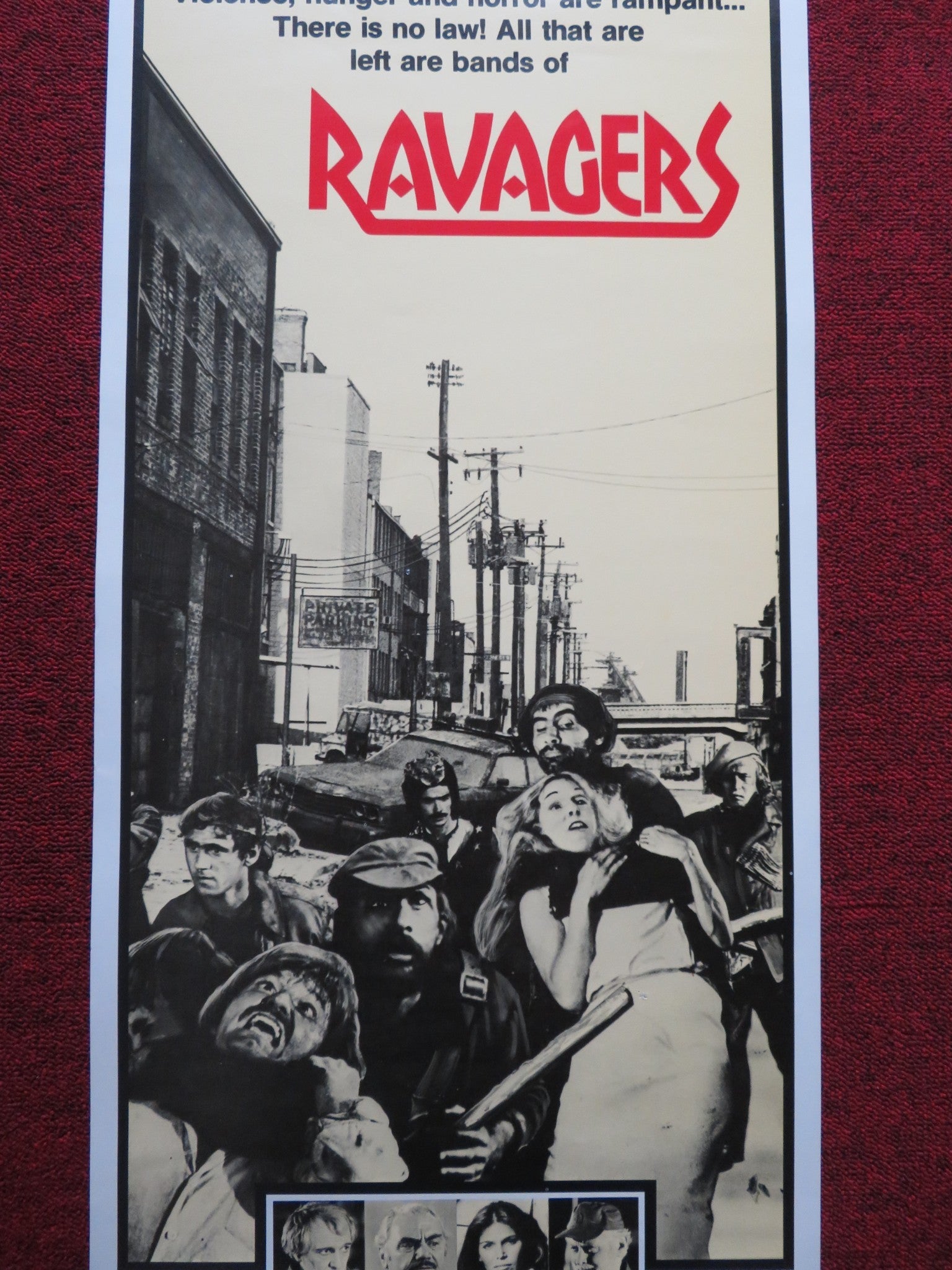RAVAGERS US INSERT (14"x 36") POSTER RICHARD HARRIS ERNEST BOTGNINE 1979 Rendezvous Cinema Movie posters