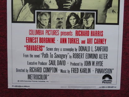 RAVAGERS US INSERT (14"x 36") POSTER RICHARD HARRIS ERNEST BOTGNINE 1979 Rendezvous Cinema Movie posters