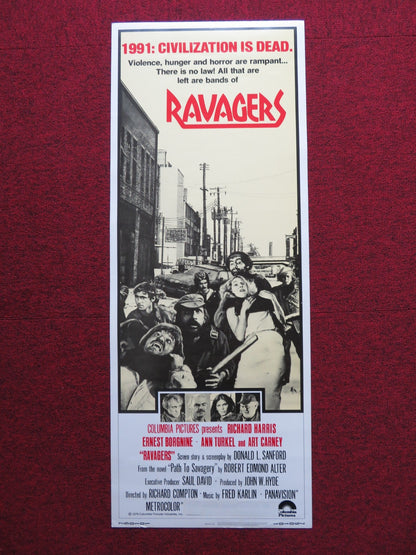 RAVAGERS US INSERT (14"x 36") POSTER RICHARD HARRIS ERNEST BOTGNINE 1979 Rendezvous Cinema Movie posters