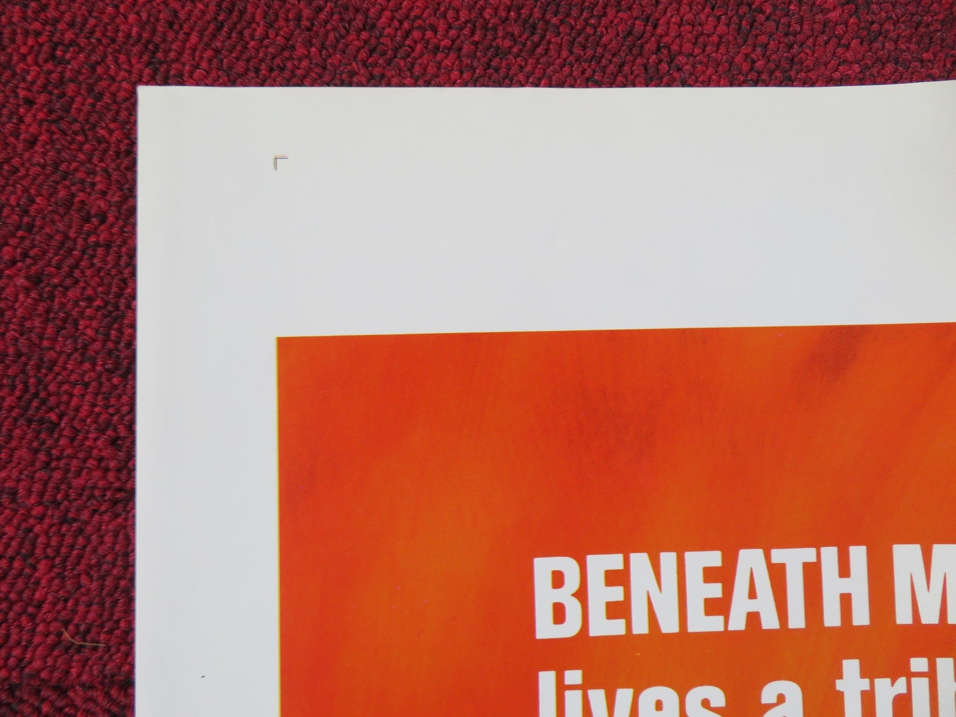 RAW MEAT / DEATH LINE FOLDED US ONE SHEET POSTER DONALD PLEASENCE 1973 Rendezvous Cinema Movie posters
