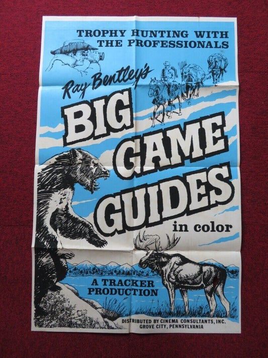 RAY BENTLEY'S BIG GAME GUIDES FOLDED US ONE SHEET POSTER RAY BENTLEY 1970s Movie posters