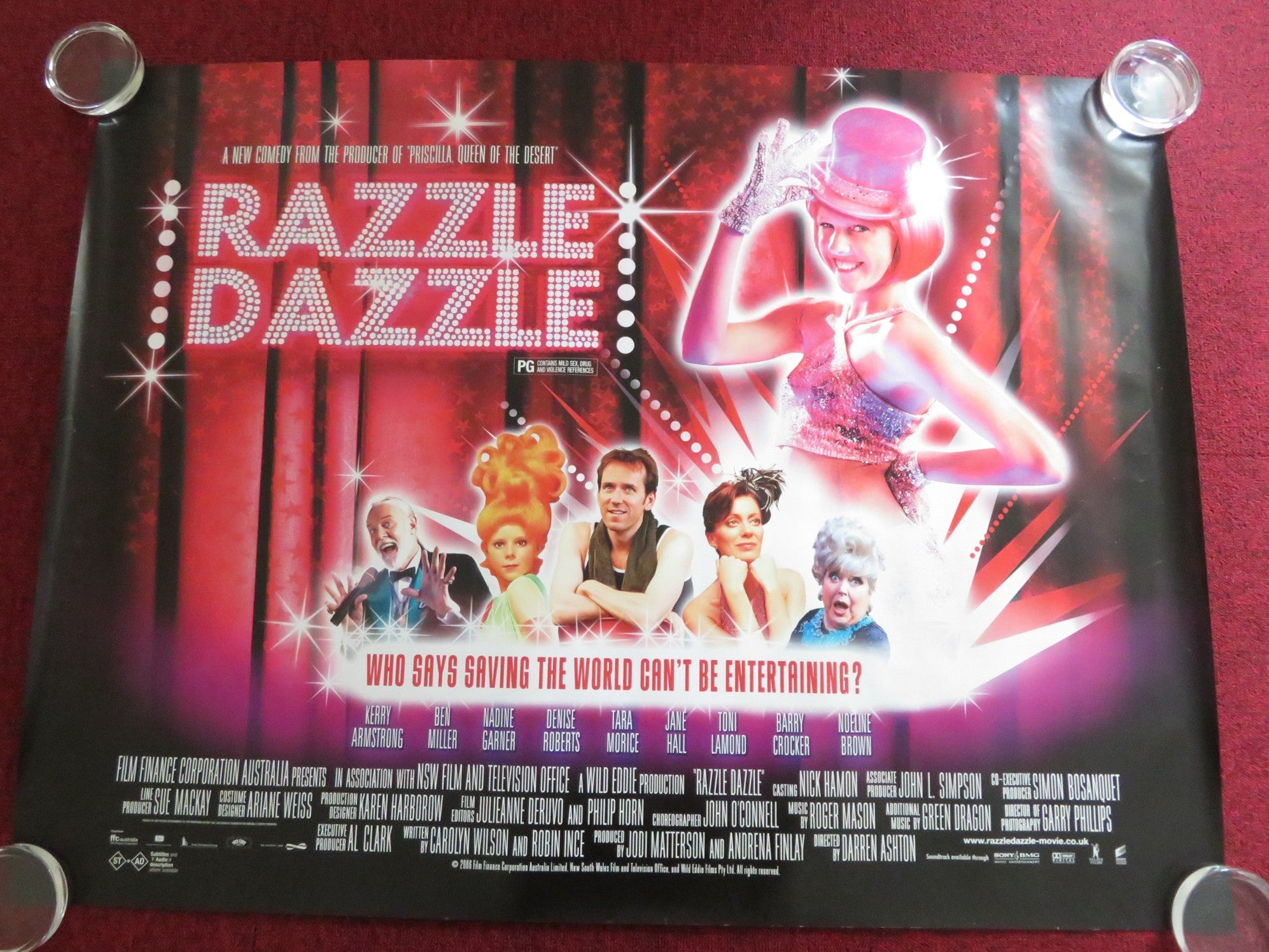 RAZZLE DAZZLE UK QUAD (30"x 40") ROLLED POSTER BEN MILLER KERRY ARMSTRONG 2007 Rendezvous Cinema Movie posters