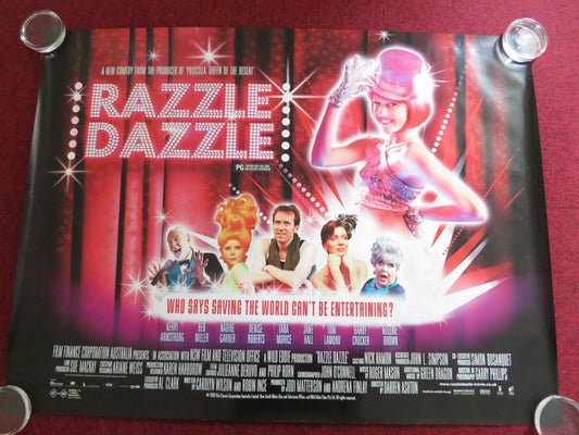 RAZZLE DAZZLE UK QUAD (30"x 40") ROLLED POSTER BEN MILLER KERRY ARMSTRONG 2007 Rendezvous Cinema Movie posters