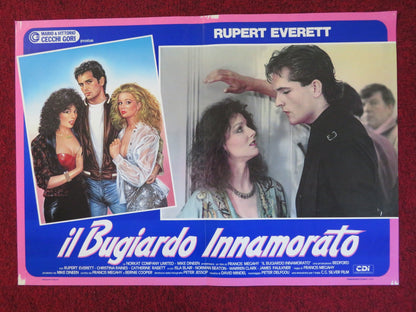 REAL LIFE - A ITALIAN FOTOBUSTA POSTER RUPERT EVERETT CRISTINA RAINES 1987 Rendezvous Cinema Movie posters