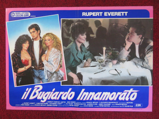 REAL LIFE - C ITALIAN FOTOBUSTA POSTER RUPERT EVERETT CRISTINA RAINES 1987 Rendezvous Cinema Movie posters