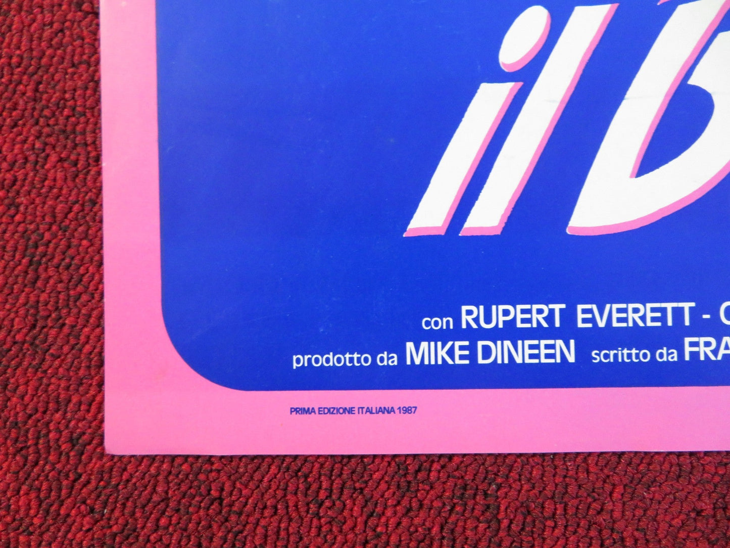 REAL LIFE - C ITALIAN FOTOBUSTA POSTER RUPERT EVERETT CRISTINA RAINES 1987 Rendezvous Cinema Movie posters