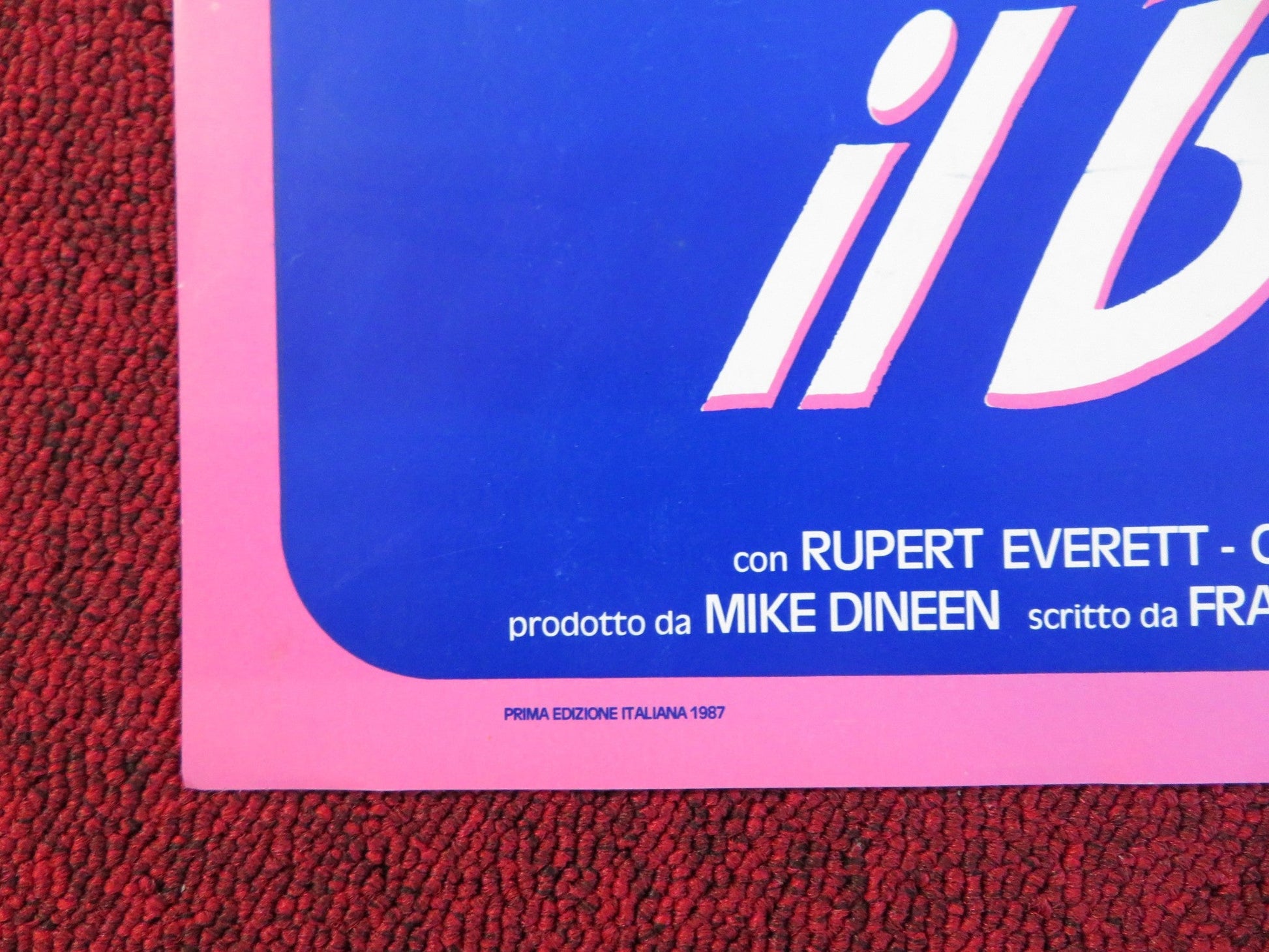 REAL LIFE - C ITALIAN FOTOBUSTA POSTER RUPERT EVERETT CRISTINA RAINES 1987 Rendezvous Cinema Movie posters