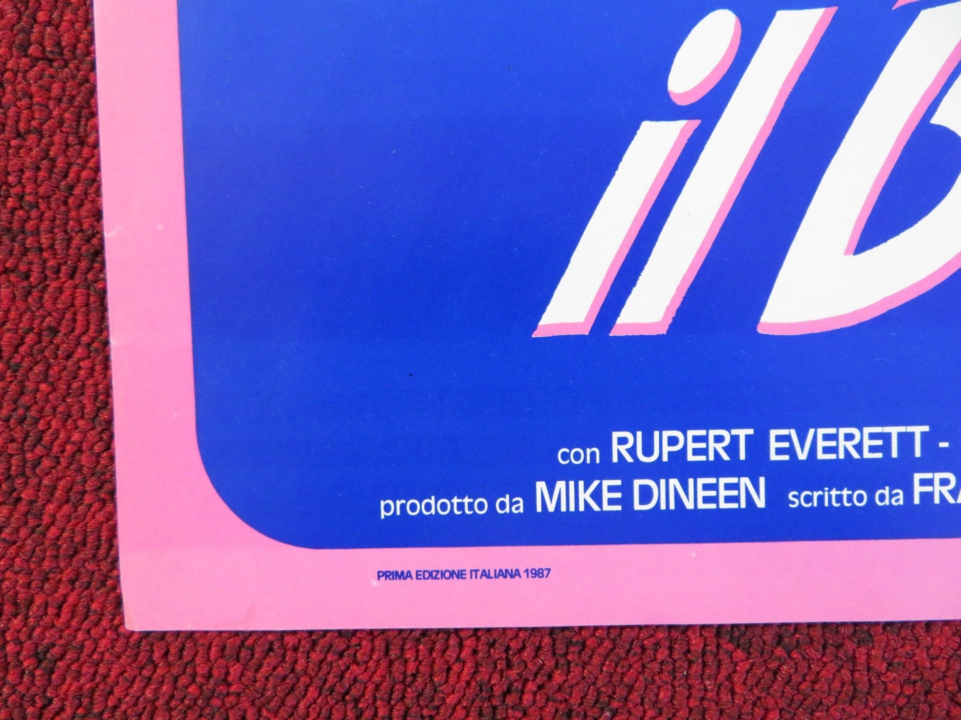 REAL LIFE - D ITALIAN FOTOBUSTA POSTER RUPERT EVERETT CRISTINA RAINES 1987 Rendezvous Cinema Movie posters