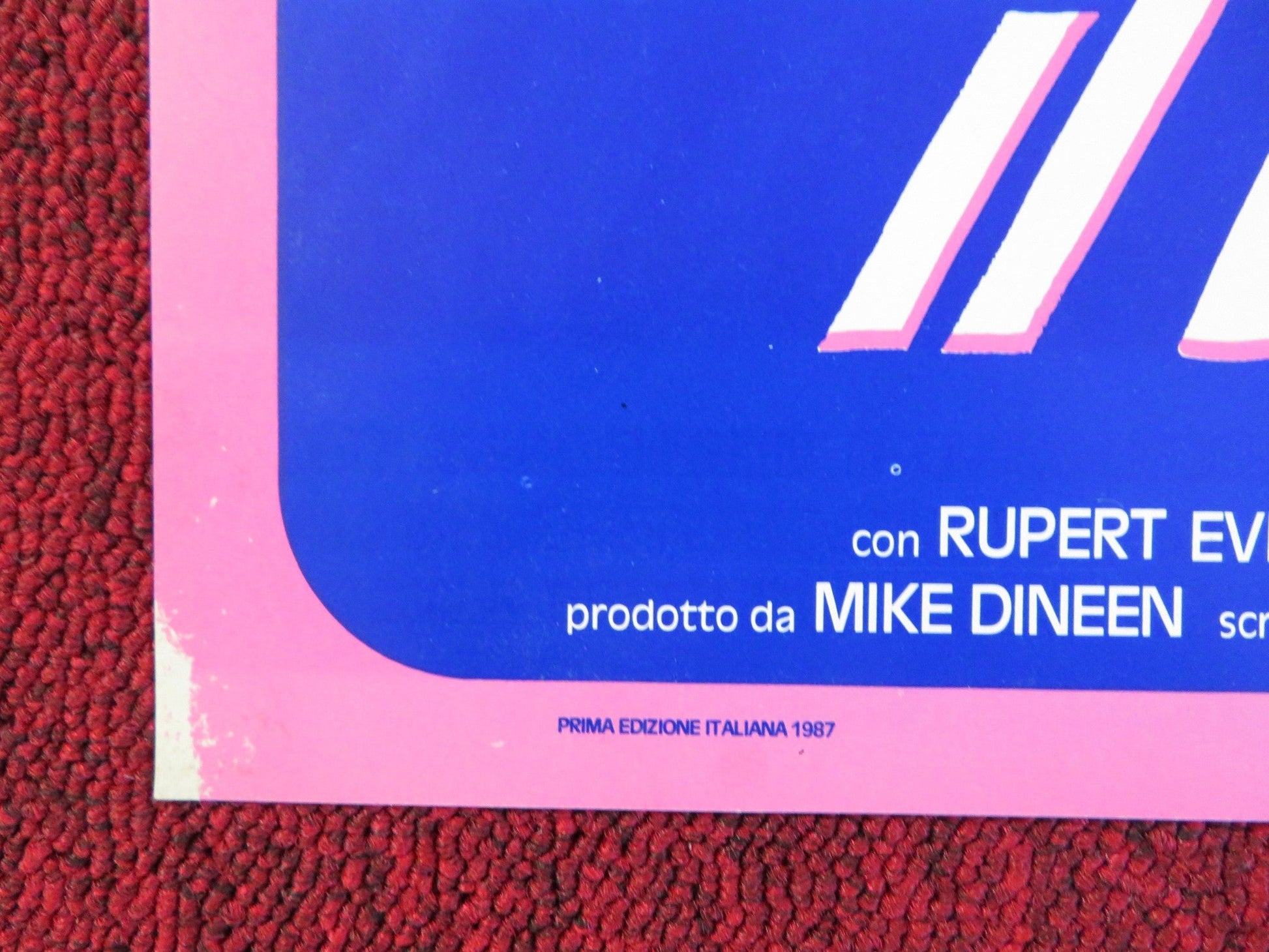 REAL LIFE - E ITALIAN FOTOBUSTA POSTER RUPERT EVERETT CRISTINA RAINES 1987 Rendezvous Cinema Movie posters