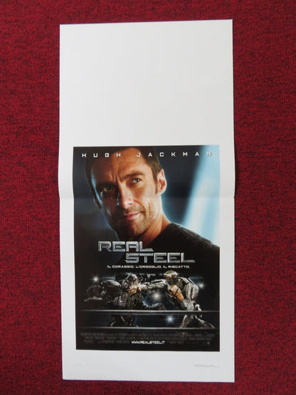 REAL STEEL ITALIAN LOCANDINA POSTER HUGH JACKMAN EVANGELINE LILLY 2011 Rendezvous Cinema Movie posters