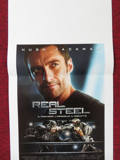 REAL STEEL ITALIAN LOCANDINA POSTER HUGH JACKMAN EVANGELINE LILLY 2011 Rendezvous Cinema Movie posters
