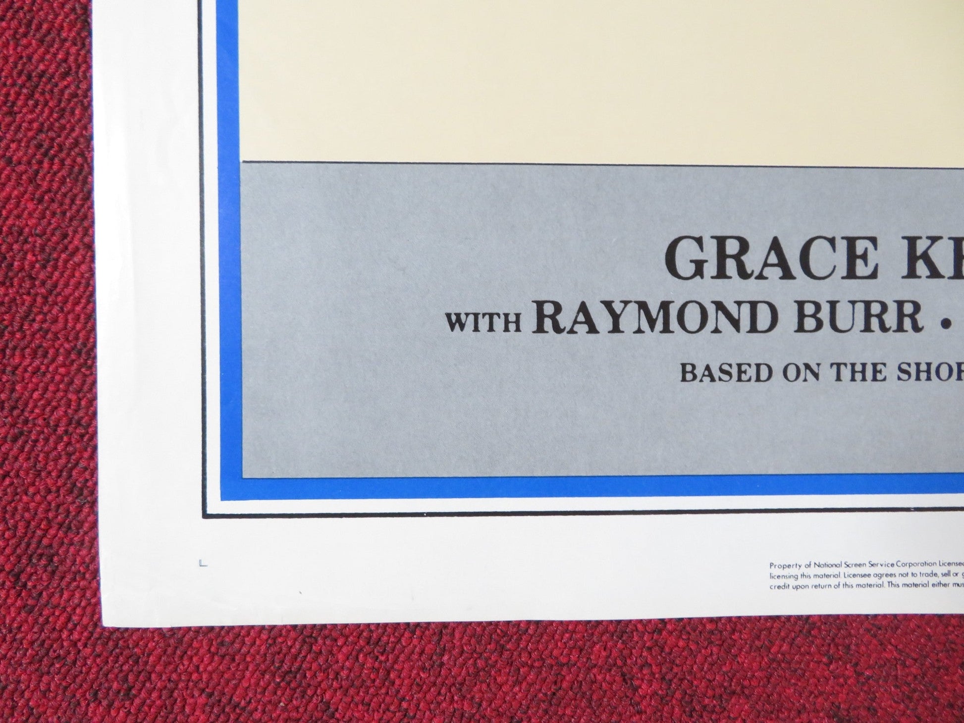 REAR WINDOW FOLDED US ONE SHEET POSTER HITCHCOCK GRACE KELLY R1983 Rendezvous Cinema Movie posters