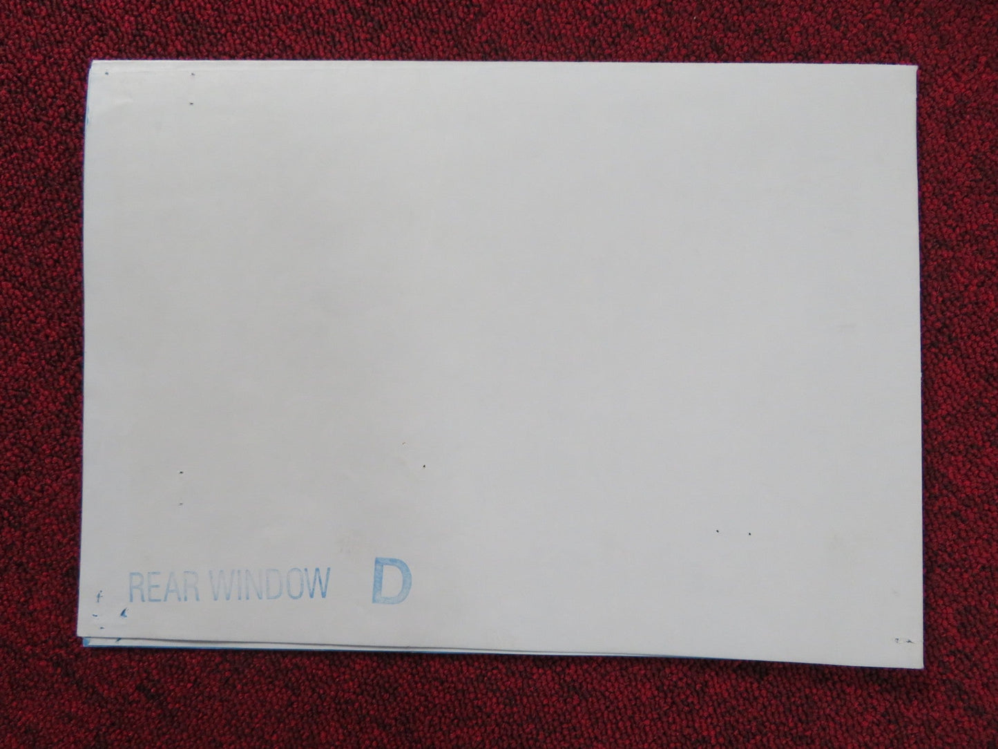 REAR WINDOW GERMAN A1 POSTER HITCHCOCK JAMES STEWART GRACE KELLY R1983 Rendezvous Cinema Movie posters