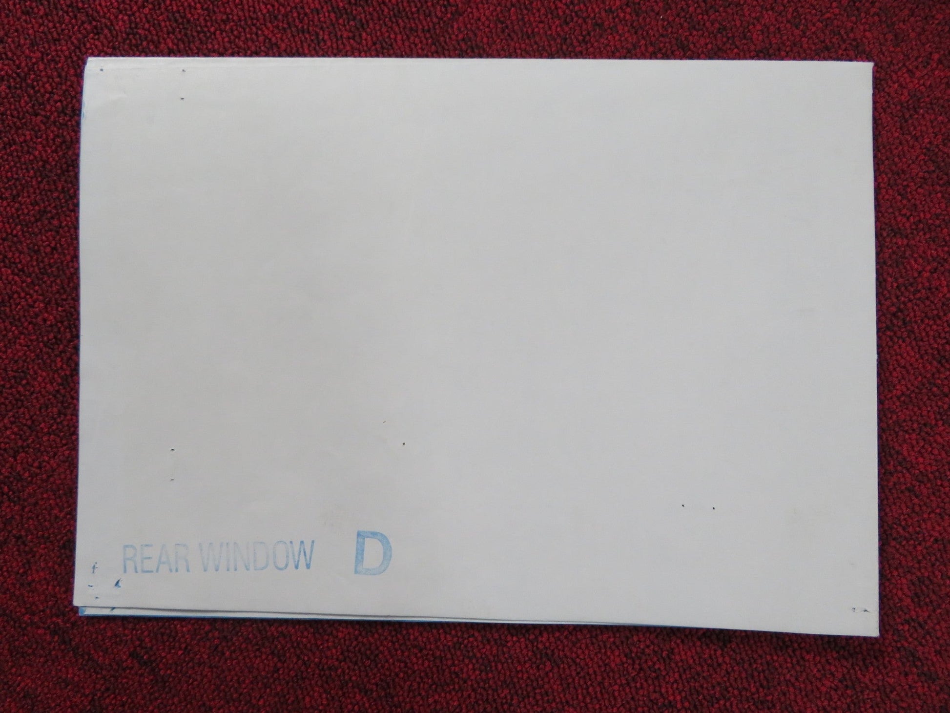 REAR WINDOW GERMAN A1 POSTER HITCHCOCK JAMES STEWART GRACE KELLY R1983 Rendezvous Cinema Movie posters