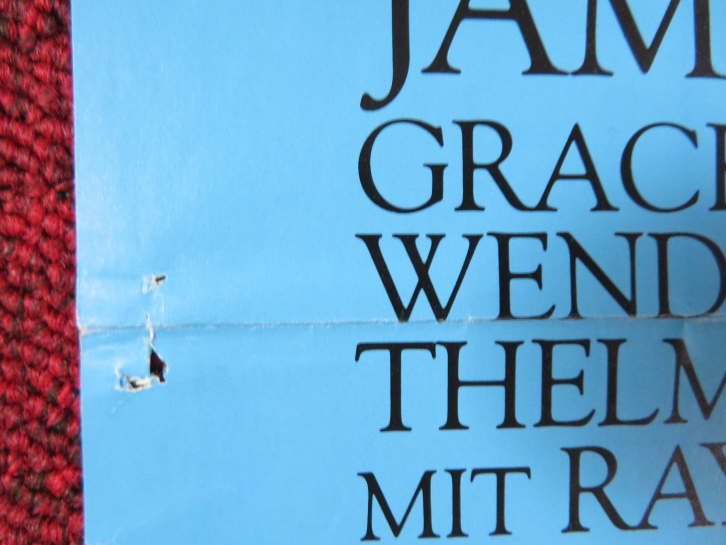 REAR WINDOW GERMAN A1 POSTER HITCHCOCK JAMES STEWART GRACE KELLY R1983 Rendezvous Cinema Movie posters