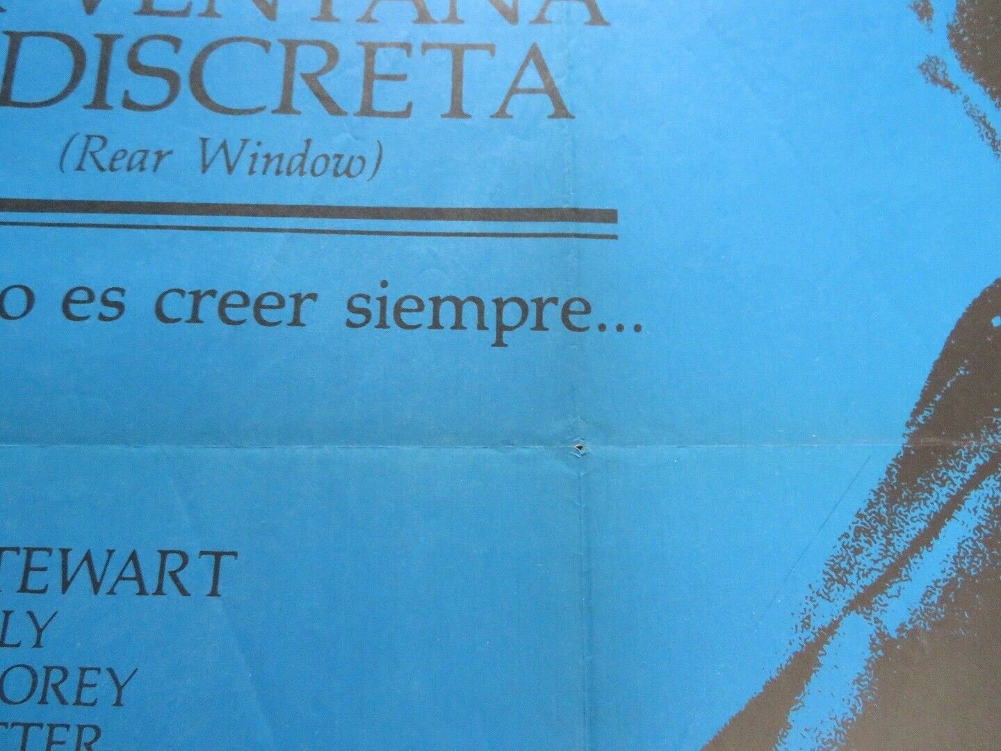 REAR WINDOW SPANISH (27"X 19.5") ROLLED POSTER HITCHCOCK 1954 Movie posters