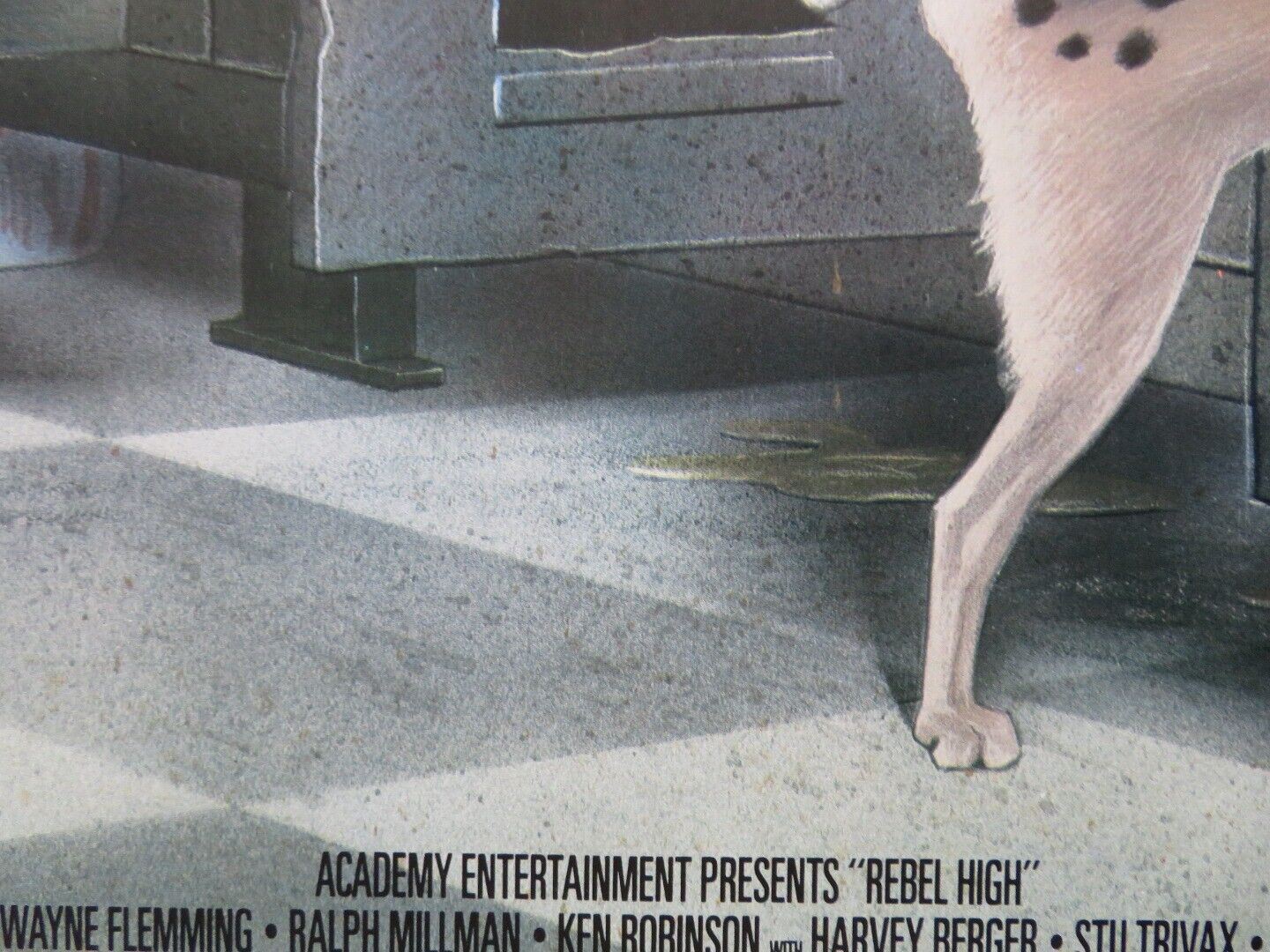 REBEL HIGH U.S ROLLED POSTER WAYNE FLEMMING RALPH MILLMAN 1988 Rendezvous Cinema Movie posters