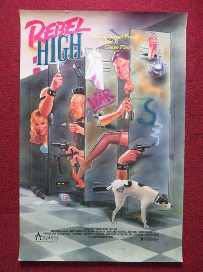 REBEL HIGH U.S ROLLED POSTER WAYNE FLEMMING RALPH MILLMAN 1988 Rendezvous Cinema Movie posters