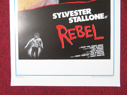 REBEL ITALIAN LOCANDINA POSTER SYLVESTER STALLONE TONY PAGE 1973 Rendezvous Cinema Movie posters