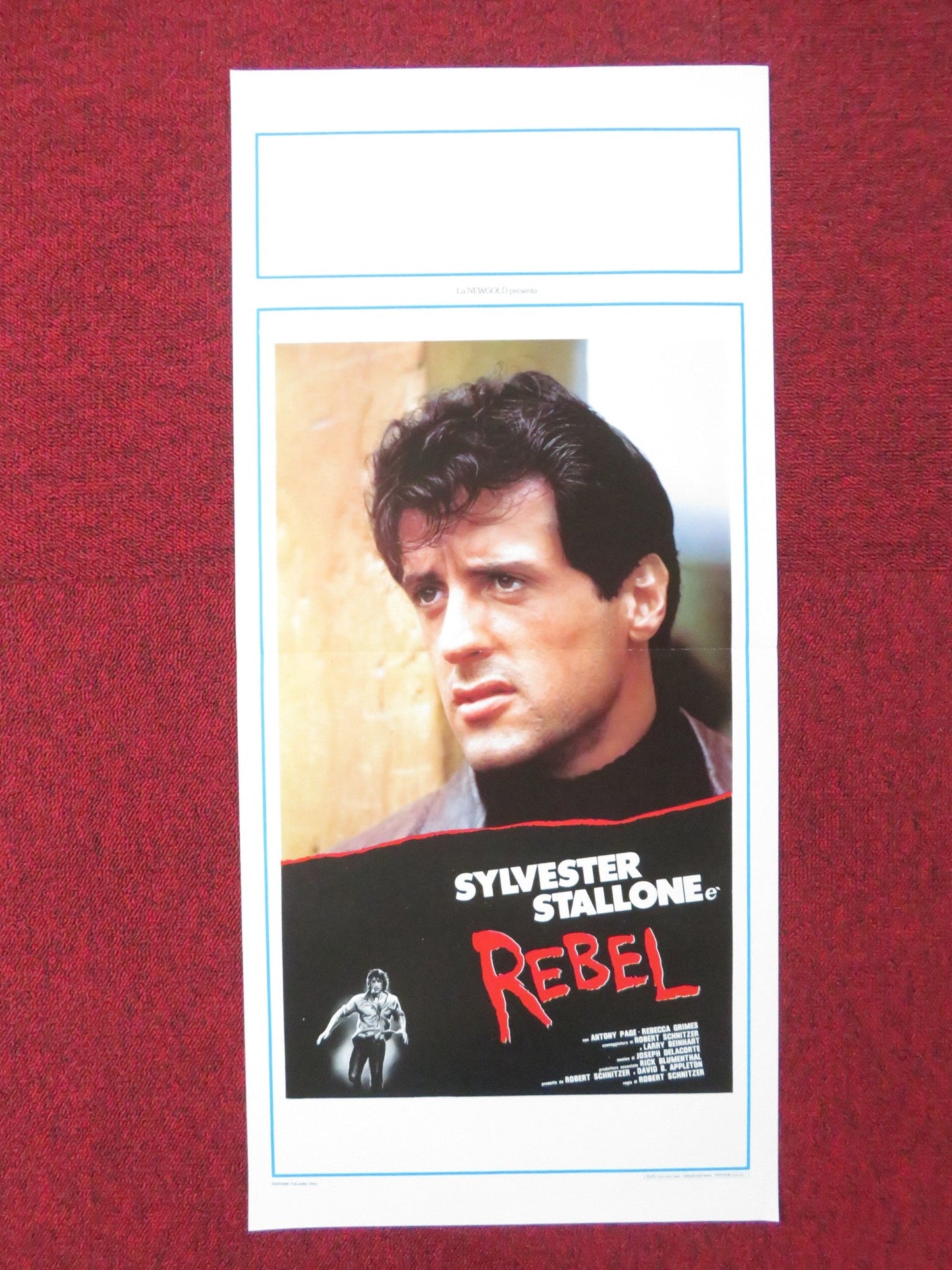 REBEL ITALIAN LOCANDINA POSTER SYLVESTER STALLONE TONY PAGE 1973 Rendezvous Cinema Movie posters