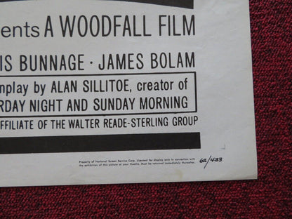 REBEL WITH A CAUSE/...FOLDED US ONE SHEET POSTER TOM COURTENAY 1962 Movie posters