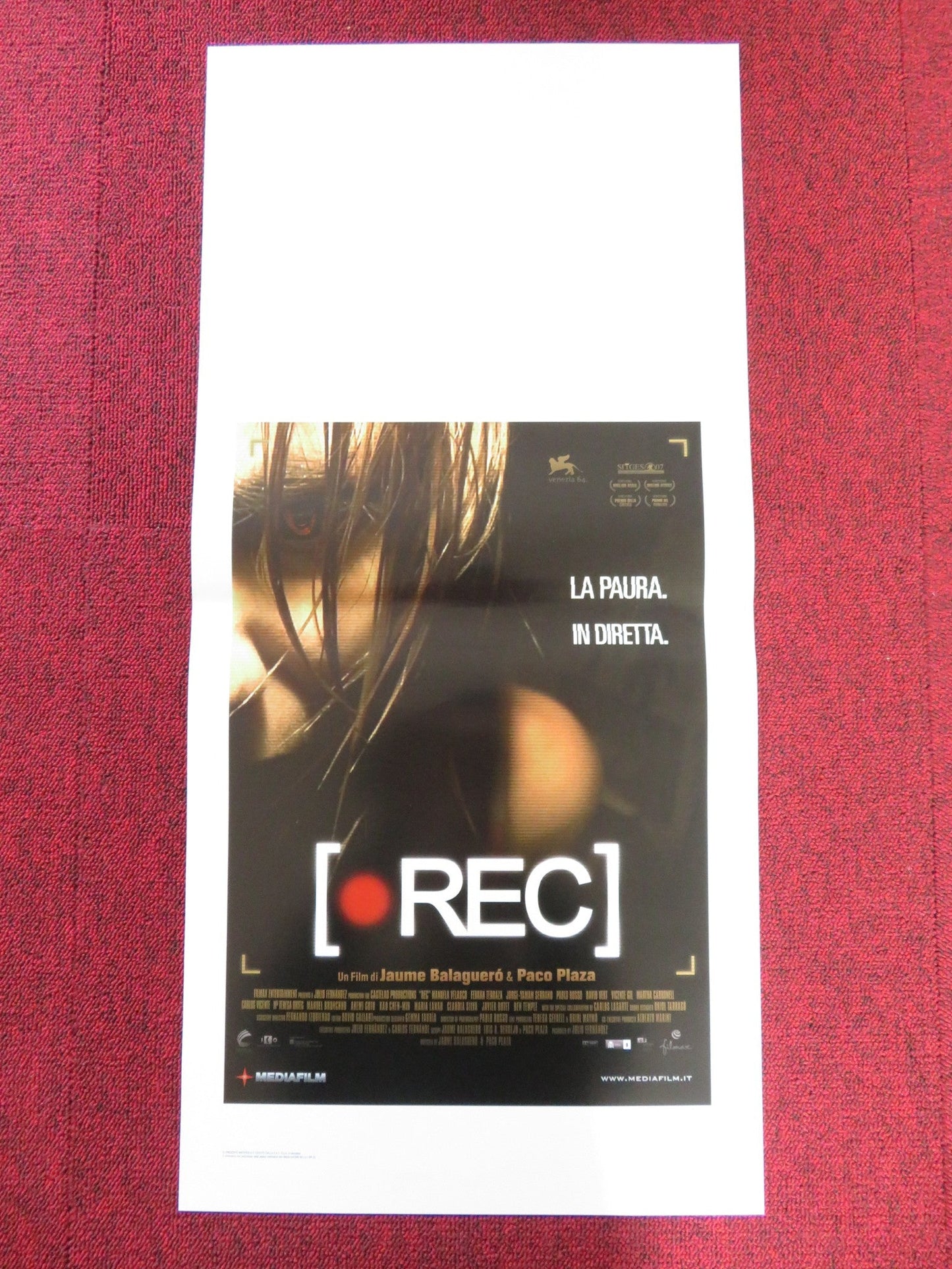 REC ITALIAN LOCANDINA POSTER MANUELA VELASCO FERRAN TERRAZA 2007 Rendezvous Cinema Movie posters
