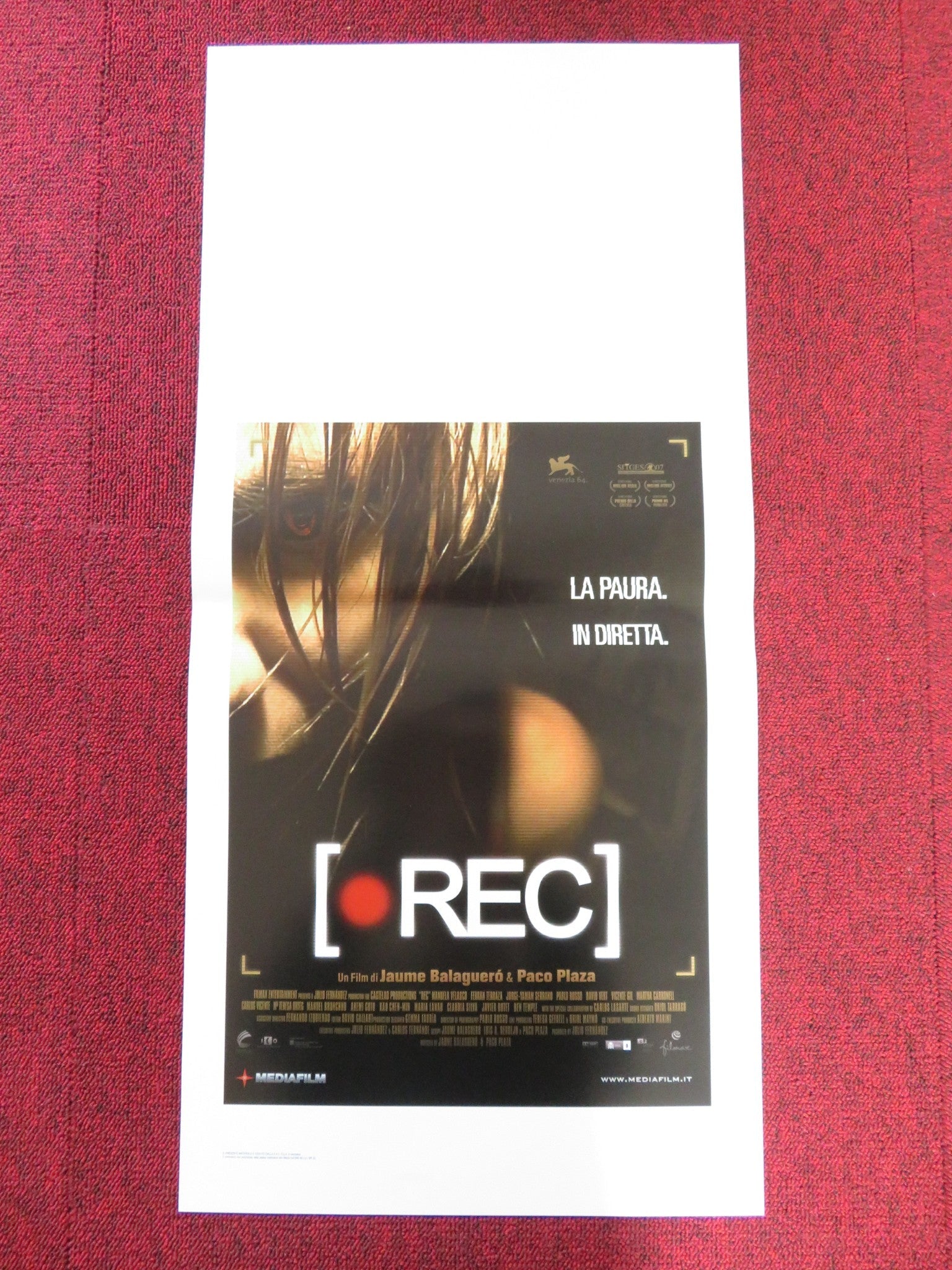 REC ITALIAN LOCANDINA POSTER MANUELA VELASCO FERRAN TERRAZA 2007 Rendezvous Cinema Movie posters