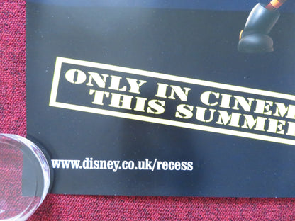 RECESS: SCHOOL'S OUT UK QUAD (30"x 40") ROLLED POSTER DISNEY JASON DAVIS 2001 Rendezvous Cinema Movie posters