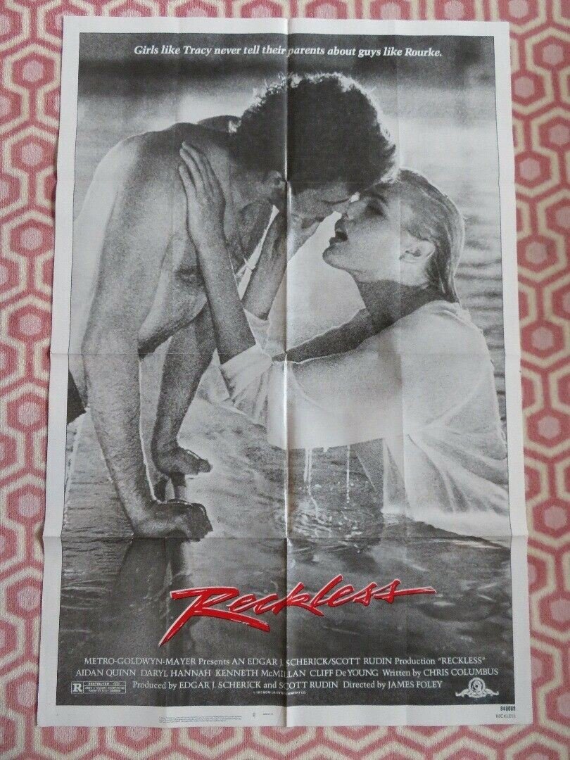 RECKLESS US ONE SHEET POSTER CHRIS COLUMBUS AIDAN QUINN 1984 Movie posters
