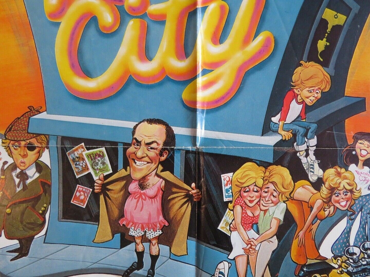RECORD CITY US ONE SHEET POSTER RUTH BUZZI MICHAEL CALLAN 1977 Movie posters
