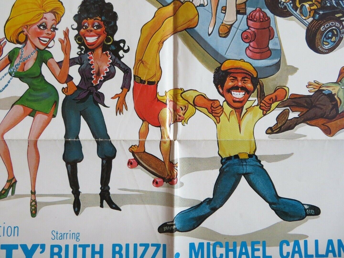 RECORD CITY US ONE SHEET POSTER RUTH BUZZI MICHAEL CALLAN 1977 Movie posters