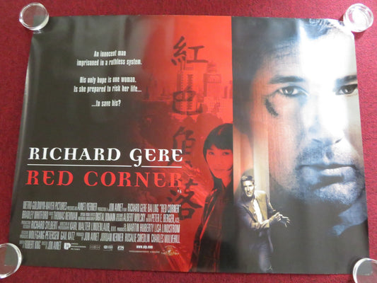 RED CORNER UK QUAD (30"x 40") ROLLED POSTER RICHARD GERE BAI LING 1997 Rendezvous Cinema Movie posters