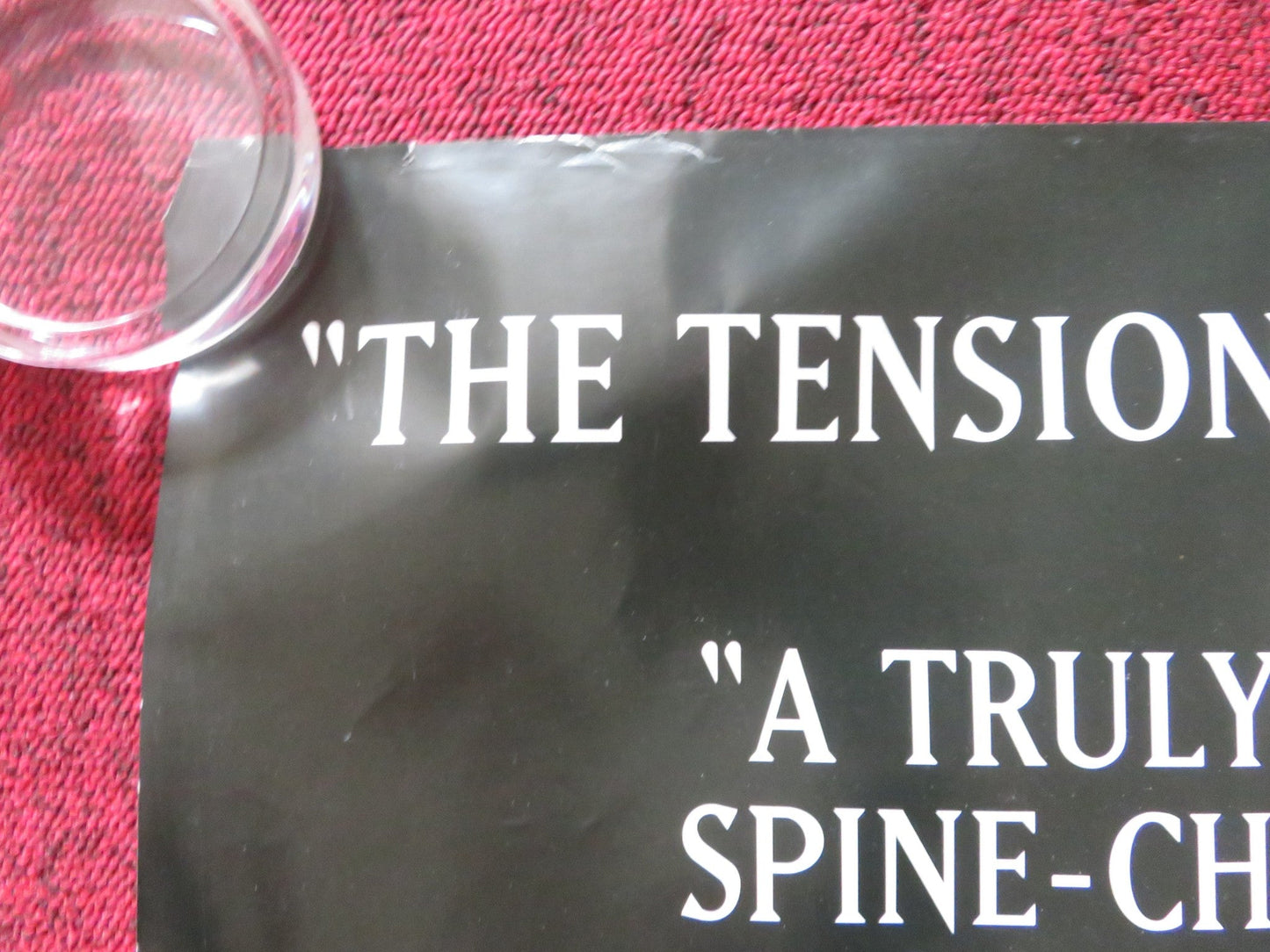 RED DRAGON - B UK QUAD ROLLED POSTER ANTHONY HOPKINS EDWARD NORTON 2002 Rendezvous Cinema Movie posters