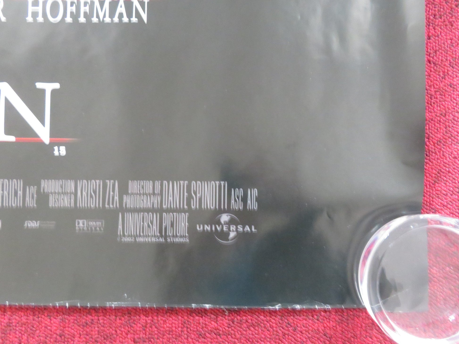 RED DRAGON - B UK QUAD ROLLED POSTER ANTHONY HOPKINS EDWARD NORTON 2002 Rendezvous Cinema Movie posters