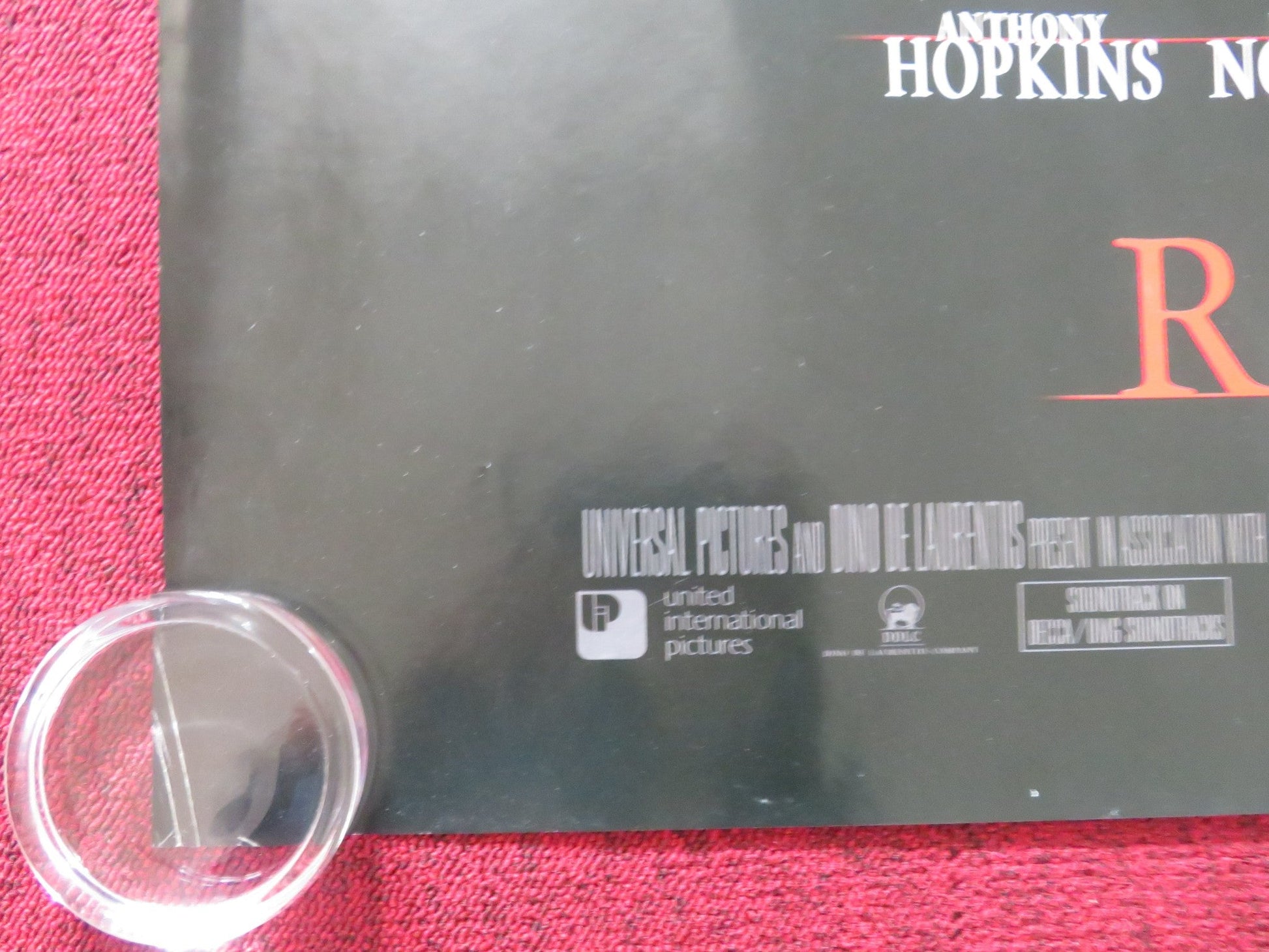 RED DRAGON - B UK QUAD ROLLED POSTER ANTHONY HOPKINS EDWARD NORTON 2002 Rendezvous Cinema Movie posters