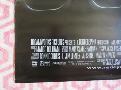 RED EYE ONE SHEET ROLLED POSTER WES CRAVEN CILLIAN MURPHY 2005 Movie posters