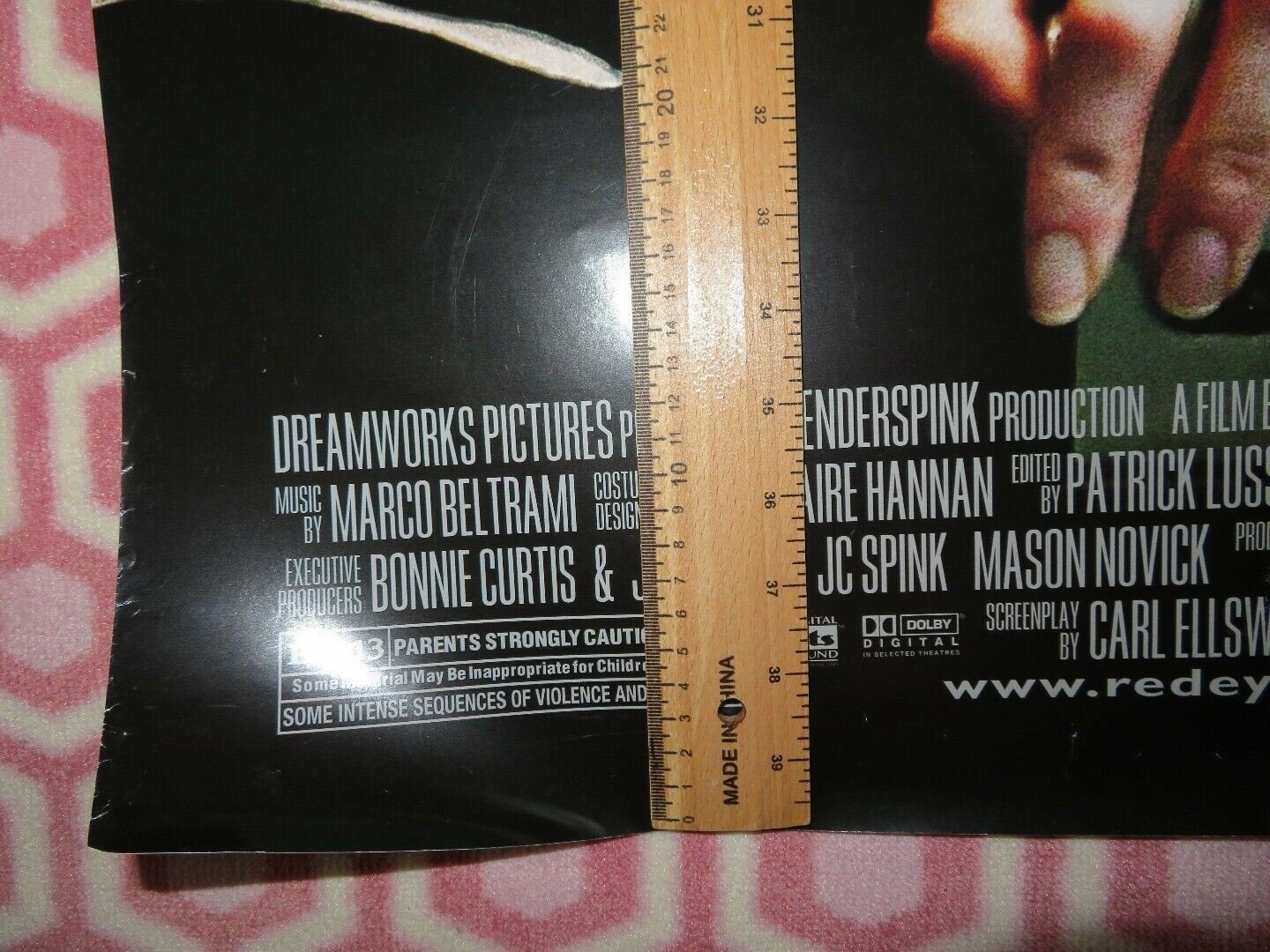 RED EYE US ROLLED POSTER WES CRAVEN RACHEL MCADAMES 2005 Rendezvous Cinema Movie posters