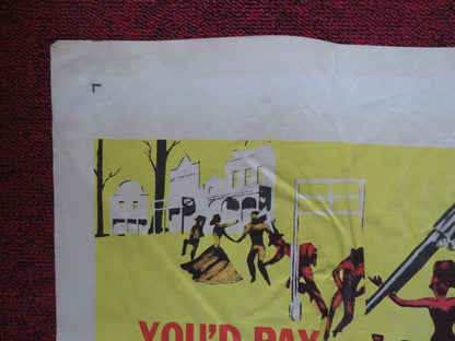 RED GARTERS FOLDED US ONE SHEET POSTER ROSEMARY CLOONEY JACK CARSON 1954 Movie posters