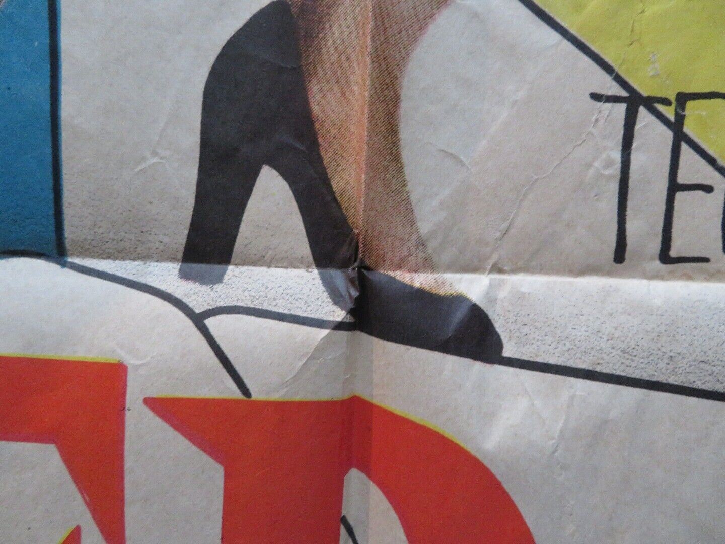 RED GARTERS FOLDED US ONE SHEET POSTER ROSEMARY CLOONEY JACK CARSON 1954 Movie posters