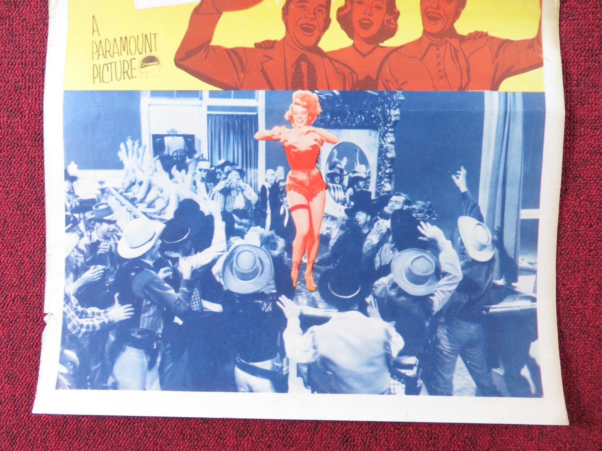 RED GARTERS US INSERT (14"x 36") POSTER ROSEMARY CLOONEY JACK CARSON 1954 Rendezvous Cinema Movie posters