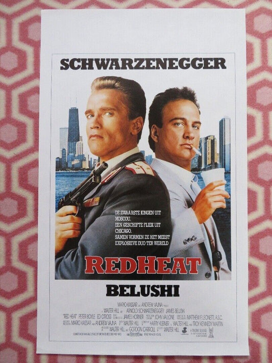 RED HEAT BELGIUM (23.5"x 14") POSTER SCHWARZENEGGER BELUSHI 1988 - Rendezvous Cinema