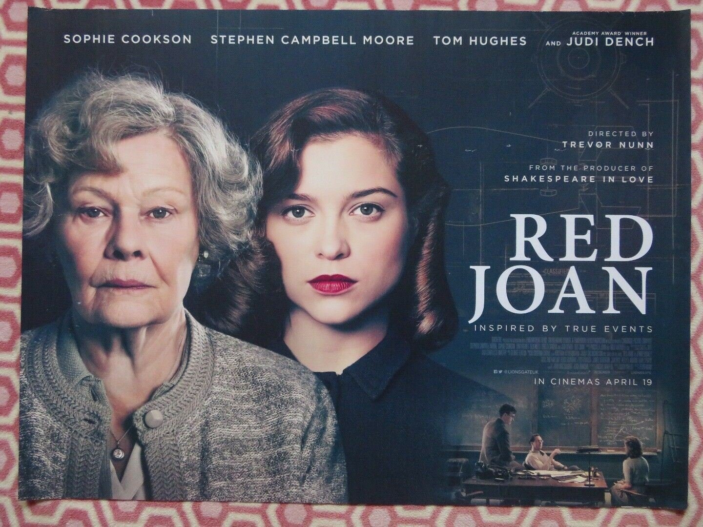 RED JOAN QUAD (30"x 40") ROLLED POSTER SOPHIE COOKSON TOM HUGHES JUDI DENCH 2018 - Rendezvous Cinema