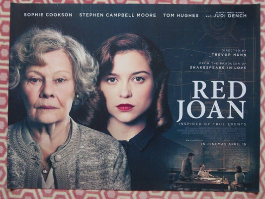 RED JOAN QUAD (30"x 40") ROLLED POSTER SOPHIE COOKSON TOM HUGHES JUDI DENCH 2018 - Rendezvous Cinema