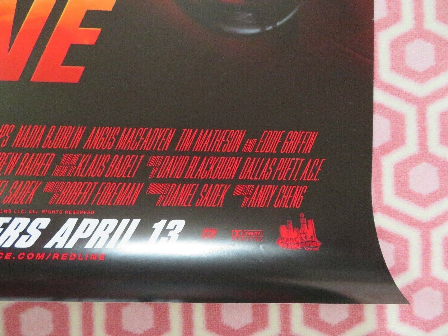 RED LINE US ONE SHEET ROLLED POSTER NICOLE GALE ANDERSON 2013 Movie posters