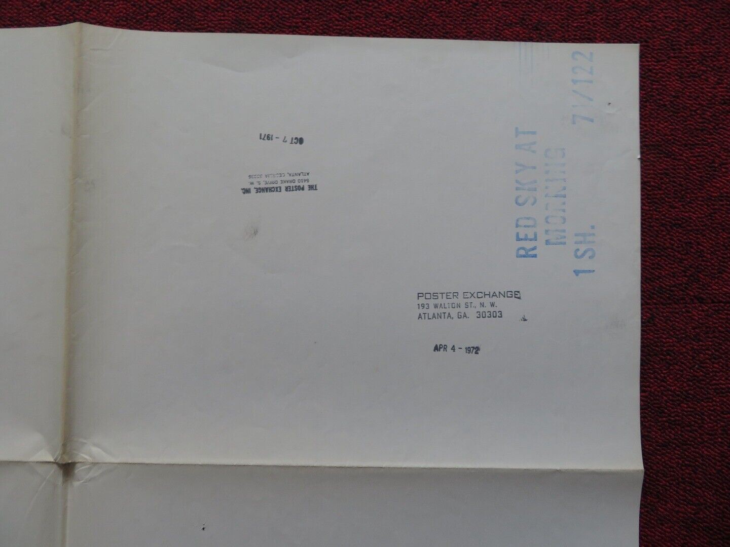 RED SKY AT MORNING US ONE SHEET POSTER RICHARD THOMAS CATHERINE BURNS 1971 Movie posters