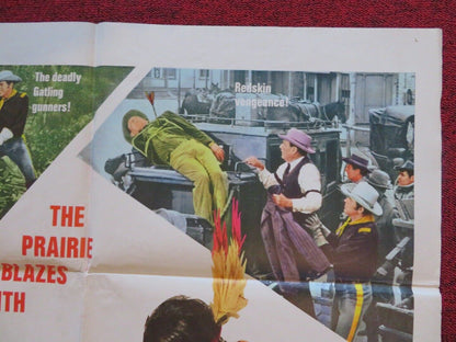 RED TOMAHAWK FOLDED US ONE SHEET POSTER HOWARD KEEL JAON CAULFIELD 1966 Movie posters