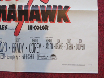 RED TOMAHAWK FOLDED US ONE SHEET POSTER HOWARD KEEL JAON CAULFIELD 1966 Movie posters