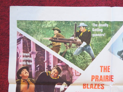 RED TOMAHAWK FOLDED US ONE SHEET POSTER HOWARD KEEL JAON CAULFIELD 1966 Movie posters